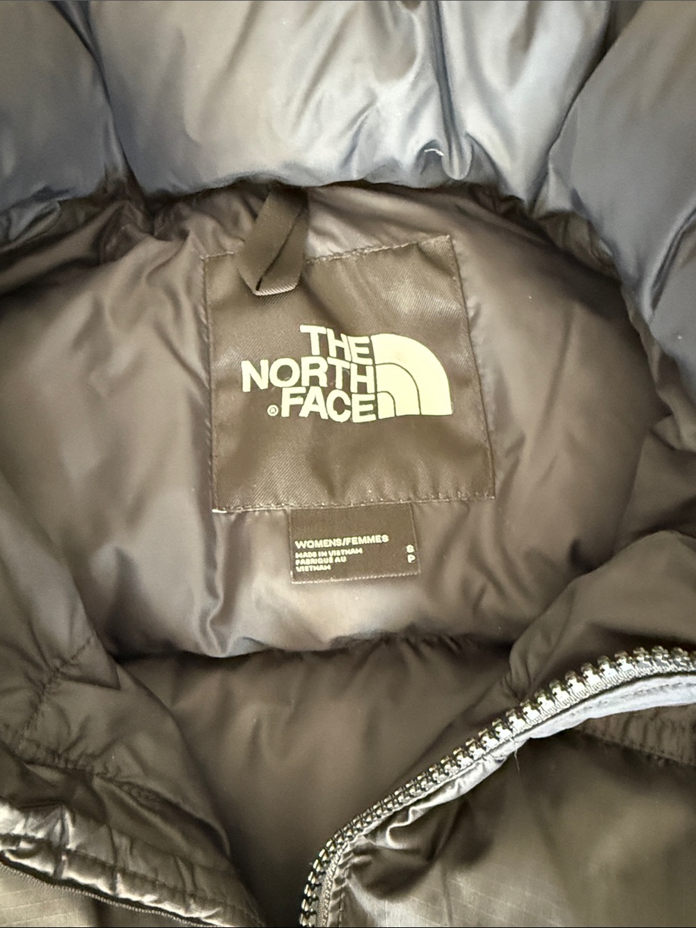 The North Face Women’s Nuptse Cropped 700 Puffer Jacket Black S - Picture 7 of 7